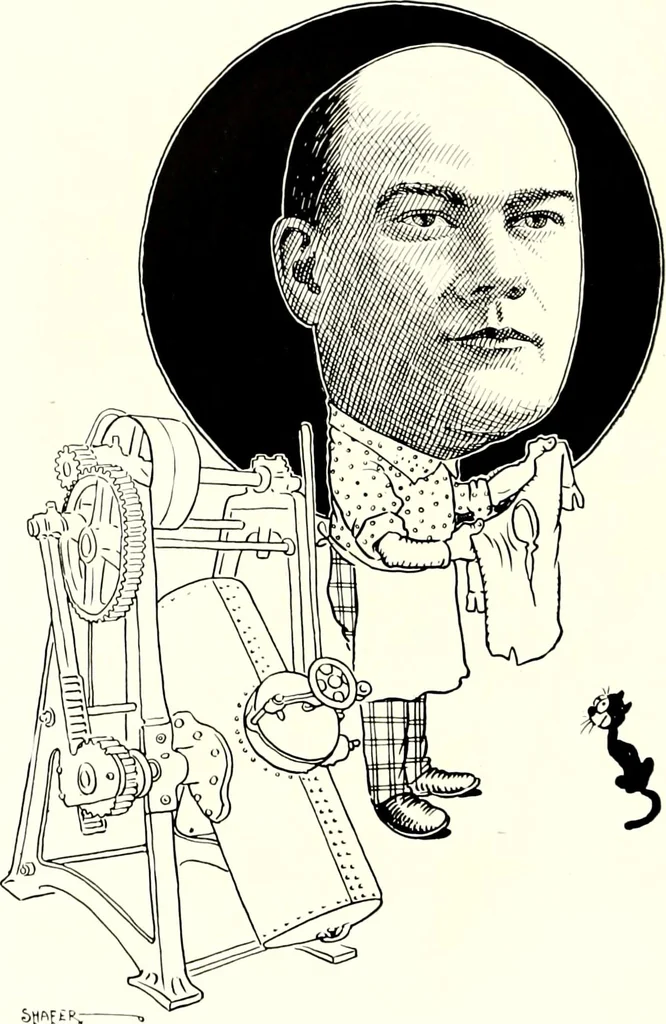 An illustration from A gallery of pen sketches in black and white of "Cincinnatians as we see 'em", 1905, leaf 241