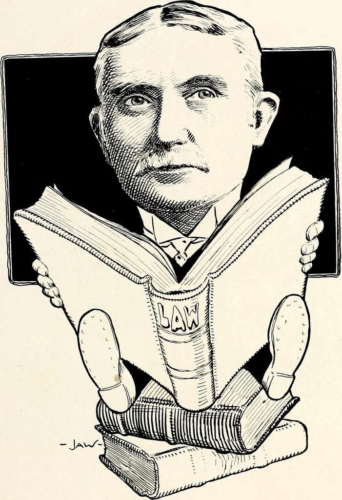 An illustration from A gallery of pen sketches in black and white of "Cincinnatians as we see 'em", 1905, leaf 242
