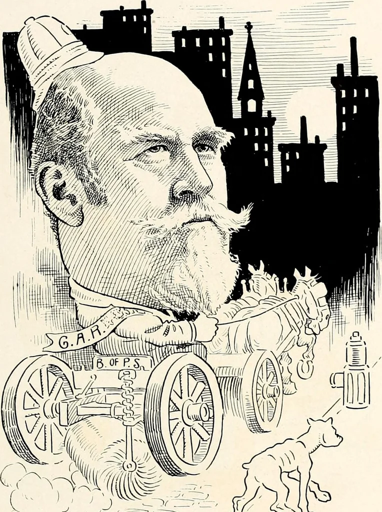 An illustration from A gallery of pen sketches in black and white of "Cincinnatians as we see 'em", 1905, leaf 244