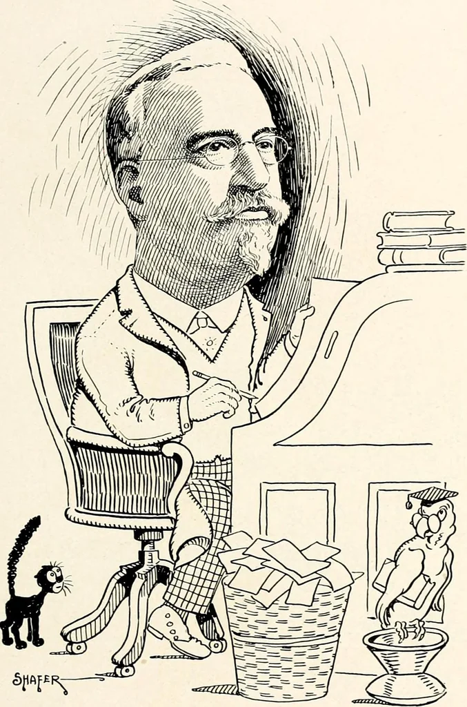 An illustration from A gallery of pen sketches in black and white of "Cincinnatians as we see 'em", 1905, leaf 246