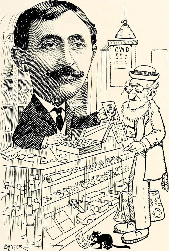 An illustration from A gallery of pen sketches in black and white of "Cincinnatians as we see 'em", 1905, leaf 248