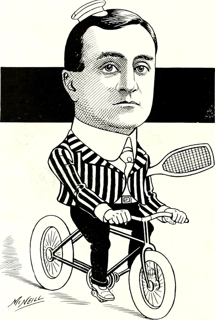 An illustration from A gallery of pen sketches in black and white of "Cincinnatians as we see 'em", 1905, leaf 25