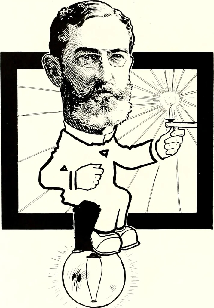 An illustration from A gallery of pen sketches in black and white of "Cincinnatians as we see 'em", 1905, leaf 251