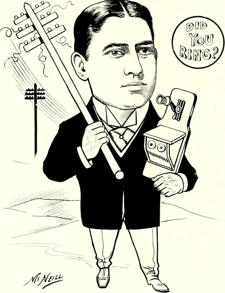 An illustration from A gallery of pen sketches in black and white of "Cincinnatians as we see 'em", 1905, leaf 253