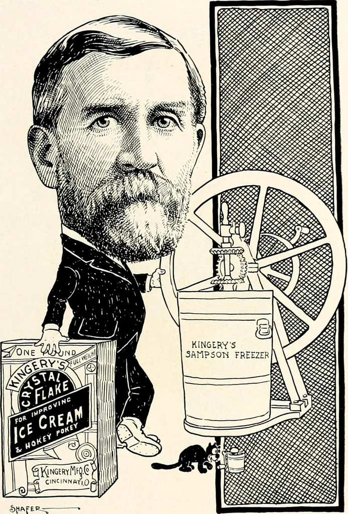 An illustration from A gallery of pen sketches in black and white of "Cincinnatians as we see 'em", 1905, leaf 254