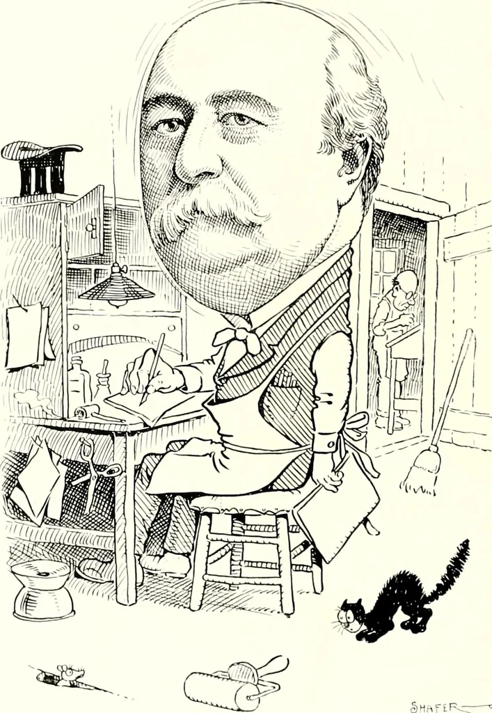 An illustration from A gallery of pen sketches in black and white of "Cincinnatians as we see 'em", 1905, leaf 261