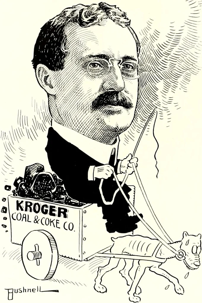 An illustration from A gallery of pen sketches in black and white of "Cincinnatians as we see 'em", 1905, leaf 263