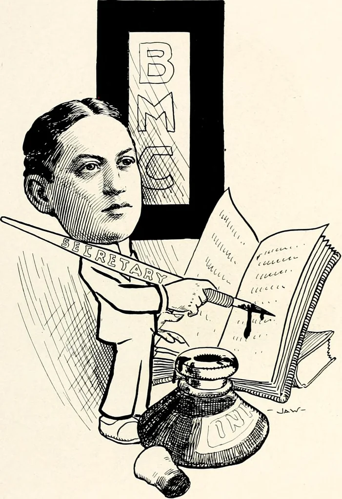 An illustration from A gallery of pen sketches in black and white of "Cincinnatians as we see 'em", 1905, leaf 264