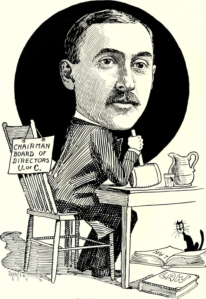 An illustration from A gallery of pen sketches in black and white of "Cincinnatians as we see 'em", 1905, leaf 267