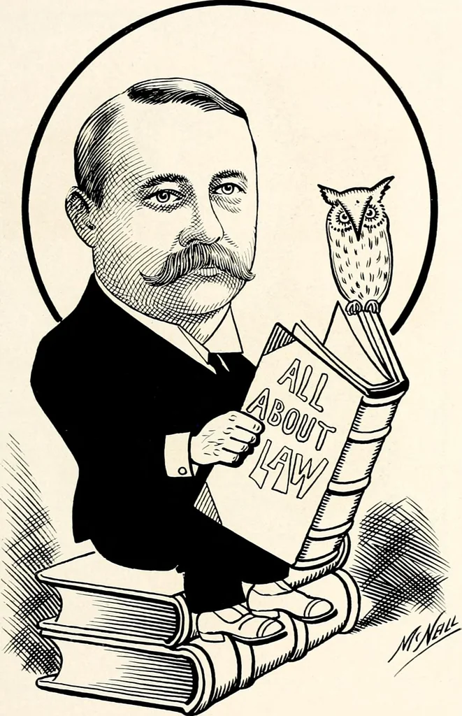 An illustration from A gallery of pen sketches in black and white of "Cincinnatians as we see 'em", 1905, leaf 272