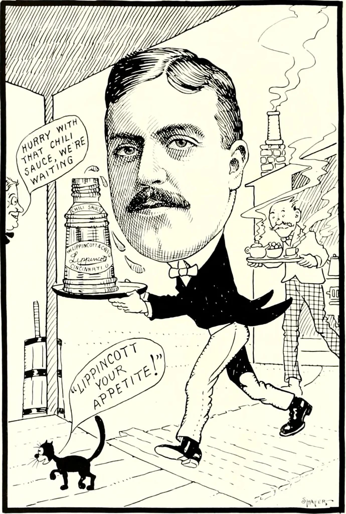 An illustration from A gallery of pen sketches in black and white of "Cincinnatians as we see 'em", 1905, leaf 273
