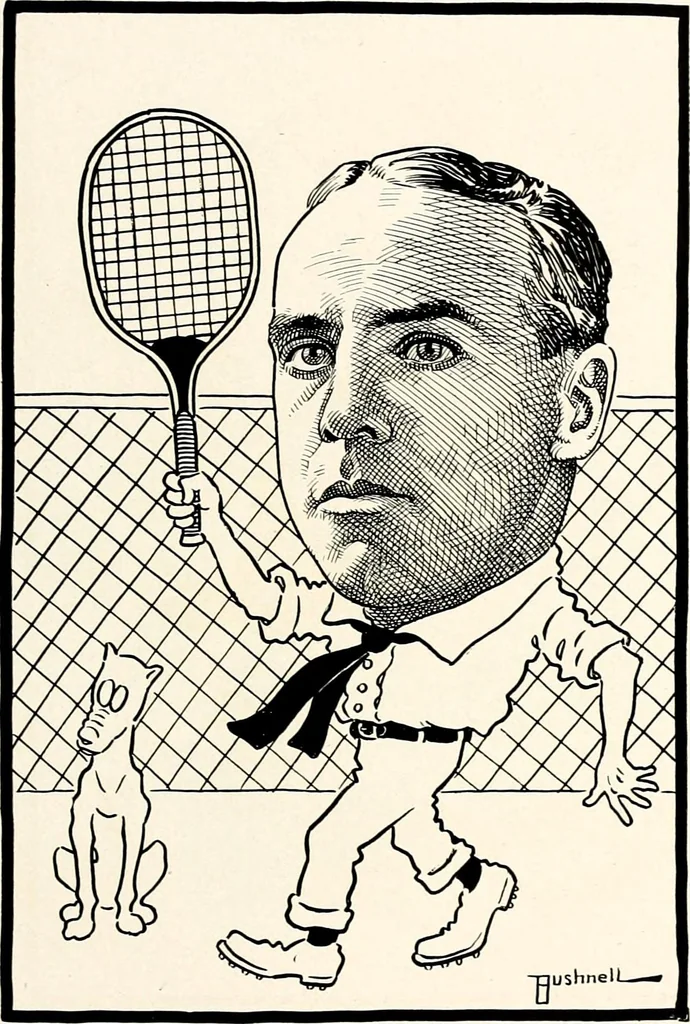 An illustration from A gallery of pen sketches in black and white of "Cincinnatians as we see 'em", 1905, leaf 274