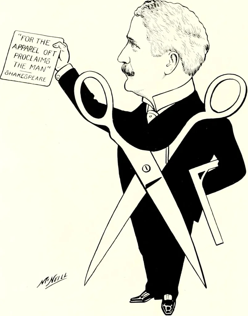 An illustration from A gallery of pen sketches in black and white of "Cincinnatians as we see 'em", 1905, leaf 275