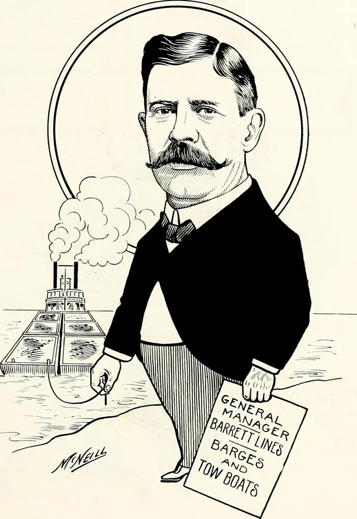 An illustration from A gallery of pen sketches in black and white of "Cincinnatians as we see 'em", 1905, leaf 28