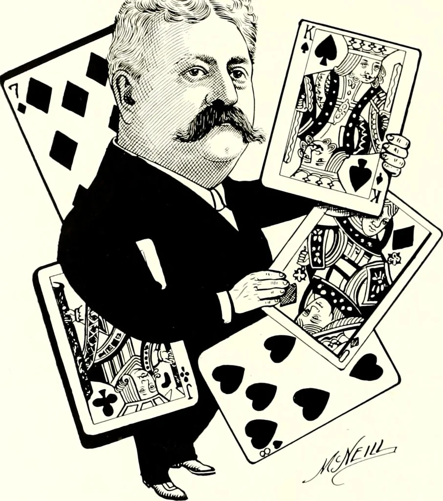An illustration from A gallery of pen sketches in black and white of "Cincinnatians as we see 'em", 1905, leaf 281