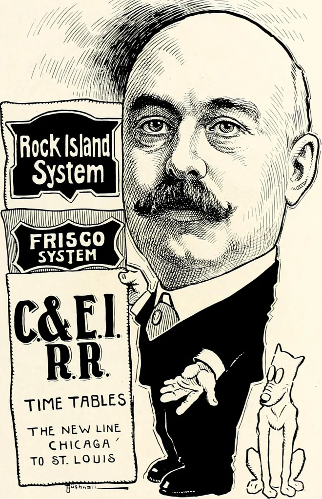 An illustration from A gallery of pen sketches in black and white of "Cincinnatians as we see 'em", 1905, leaf 286