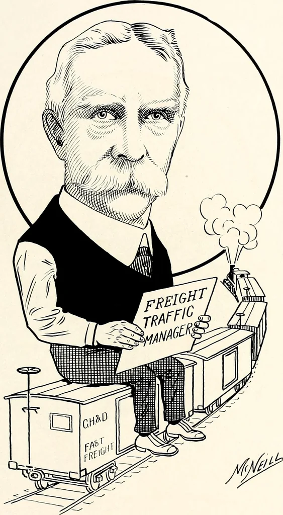 An illustration from A gallery of pen sketches in black and white of "Cincinnatians as we see 'em", 1905, leaf 288