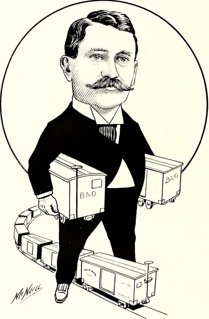 An illustration from A gallery of pen sketches in black and white of "Cincinnatians as we see 'em", 1905, leaf 289