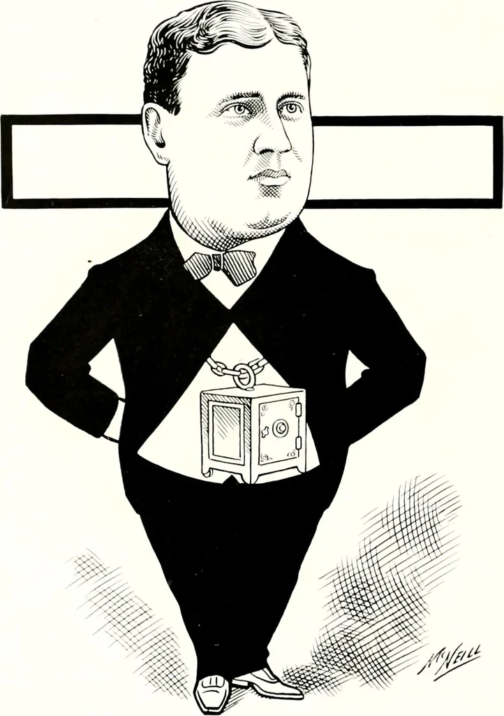 An illustration from A gallery of pen sketches in black and white of "Cincinnatians as we see 'em", 1905, leaf 29