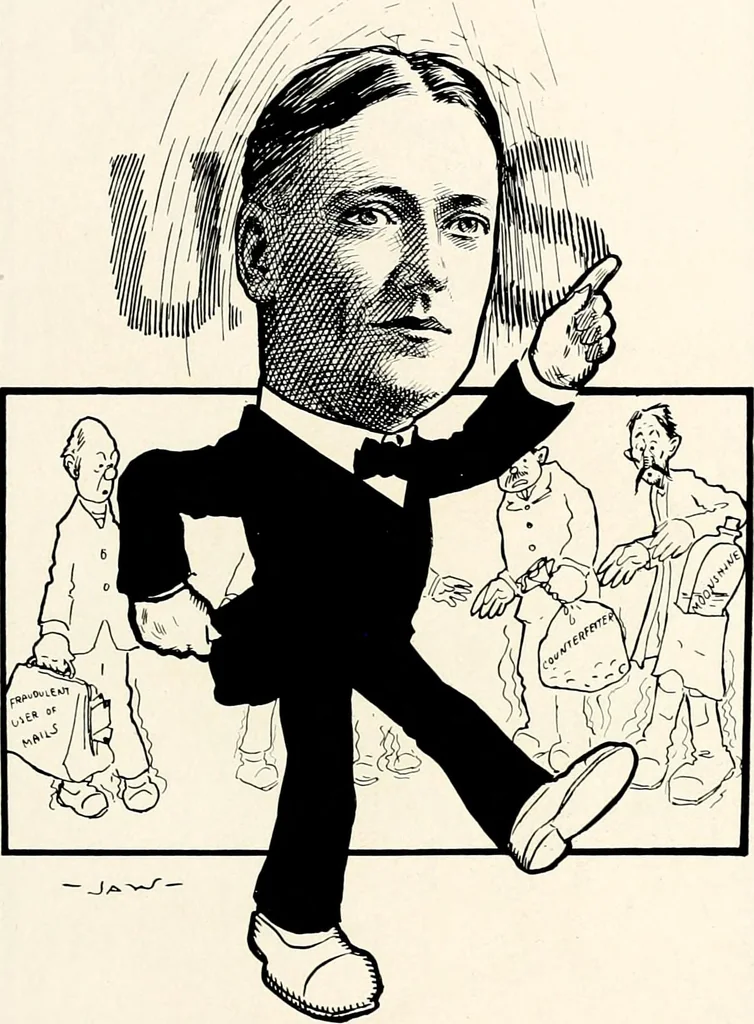 An illustration from A gallery of pen sketches in black and white of "Cincinnatians as we see 'em", 1905, leaf 290