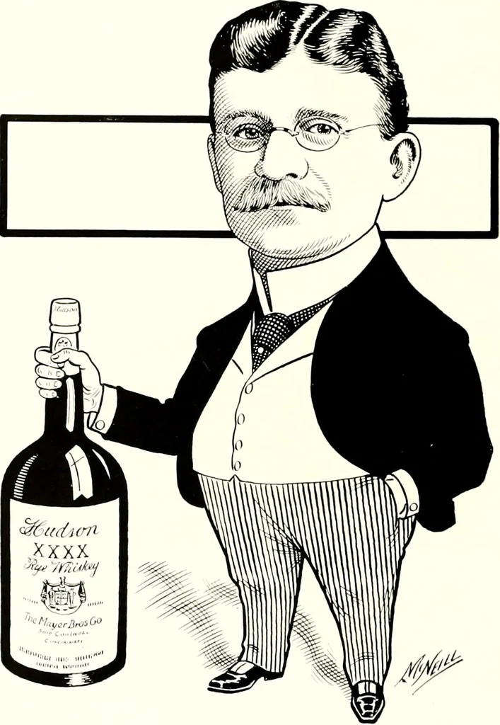 An illustration from A gallery of pen sketches in black and white of "Cincinnatians as we see 'em", 1905, leaf 293