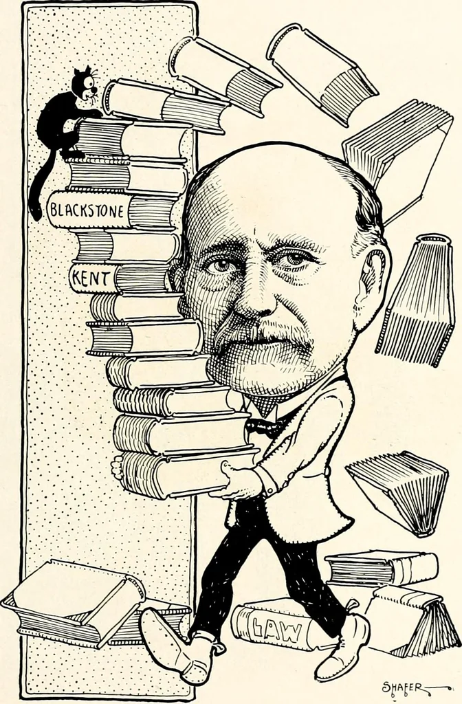 An illustration from A gallery of pen sketches in black and white of "Cincinnatians as we see 'em", 1905, leaf 300