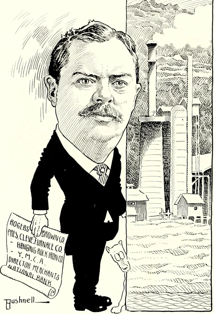 An illustration from A gallery of pen sketches in black and white of "Cincinnatians as we see 'em", 1905, leaf 301