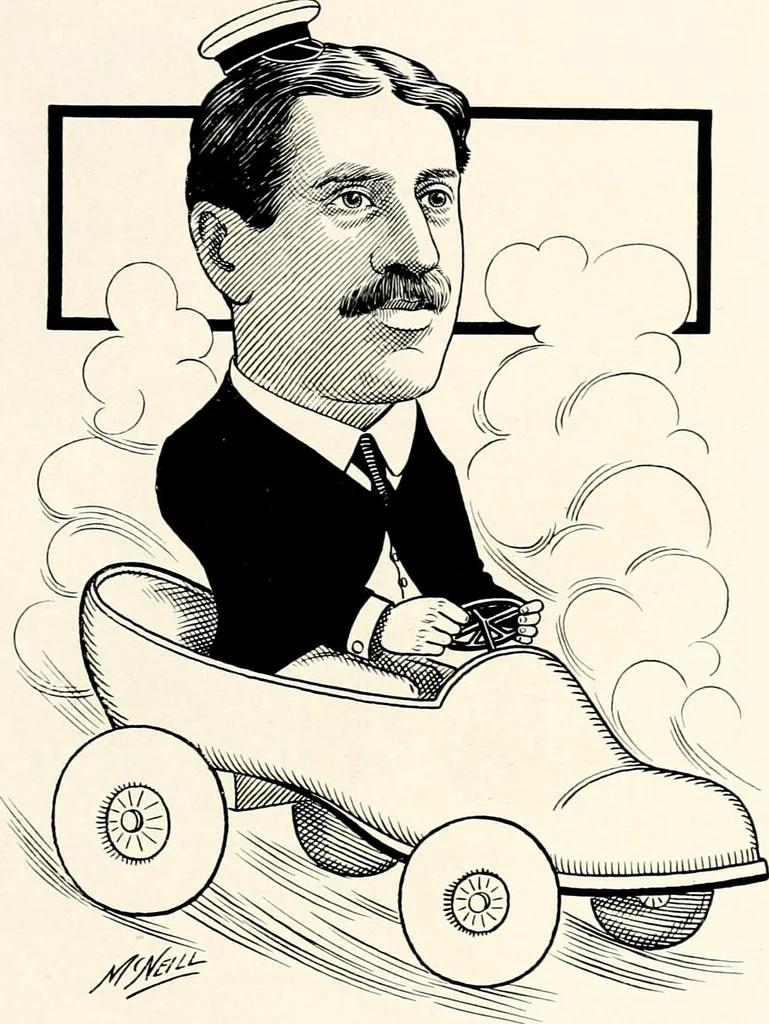 An illustration from A gallery of pen sketches in black and white of "Cincinnatians as we see 'em", 1905, leaf 304