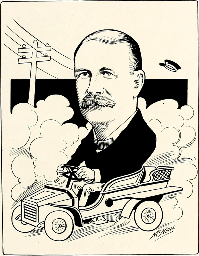 An illustration from A gallery of pen sketches in black and white of "Cincinnatians as we see 'em", 1905, leaf 306