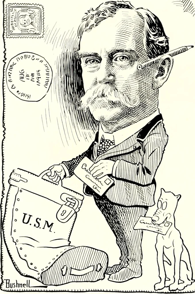 An illustration from A gallery of pen sketches in black and white of "Cincinnatians as we see 'em", 1905, leaf 313