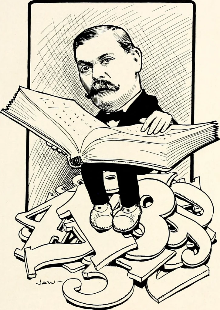 An illustration from A gallery of pen sketches in black and white of "Cincinnatians as we see 'em", 1905, leaf 318