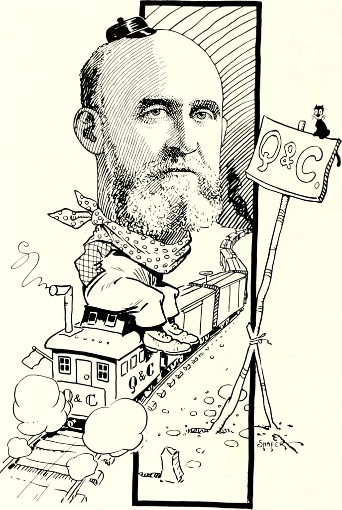 An illustration from A gallery of pen sketches in black and white of "Cincinnatians as we see 'em", 1905, leaf 321