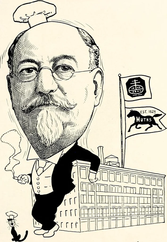 An illustration from A gallery of pen sketches in black and white of "Cincinnatians as we see 'em", 1905, leaf 322