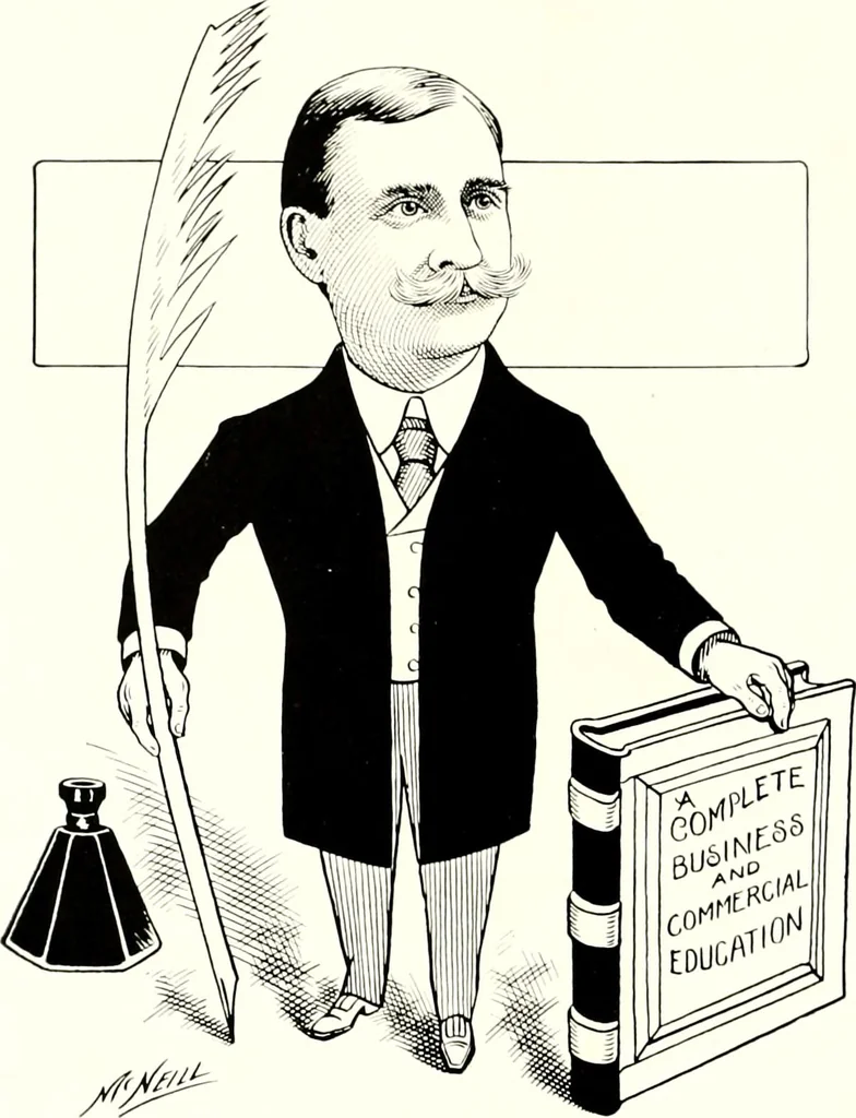 An illustration from A gallery of pen sketches in black and white of "Cincinnatians as we see 'em", 1905, leaf 323