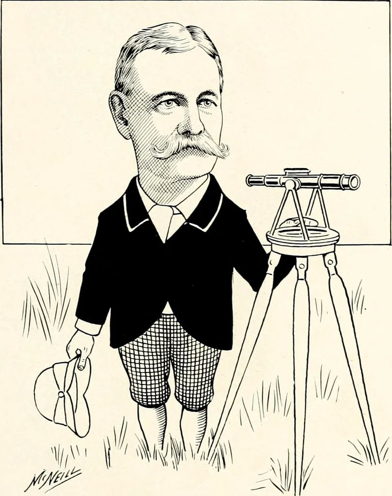 An illustration from A gallery of pen sketches in black and white of "Cincinnatians as we see 'em", 1905, leaf 324
