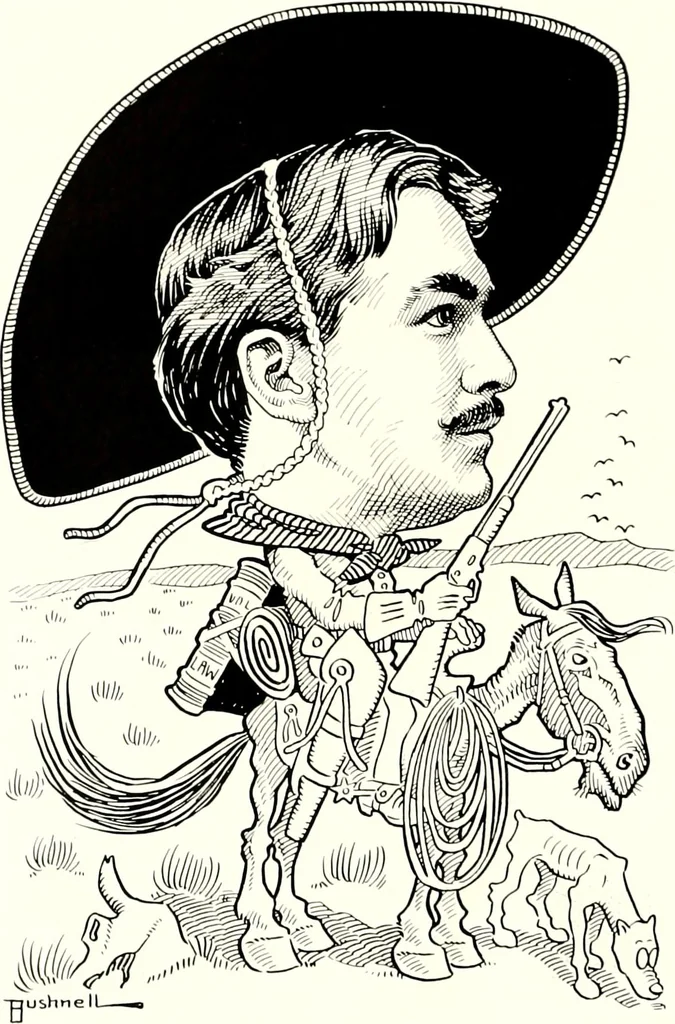 An illustration from A gallery of pen sketches in black and white of "Cincinnatians as we see 'em", 1905, leaf 325