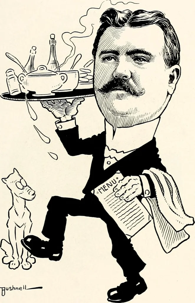 An illustration from A gallery of pen sketches in black and white of "Cincinnatians as we see 'em", 1905, leaf 328