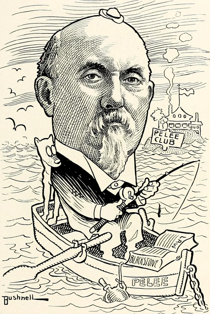 An illustration from A gallery of pen sketches in black and white of "Cincinnatians as we see 'em", 1905, leaf 342