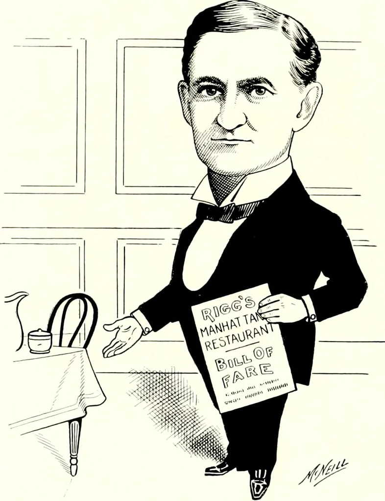 An illustration from A gallery of pen sketches in black and white of "Cincinnatians as we see 'em", 1905, leaf 359
