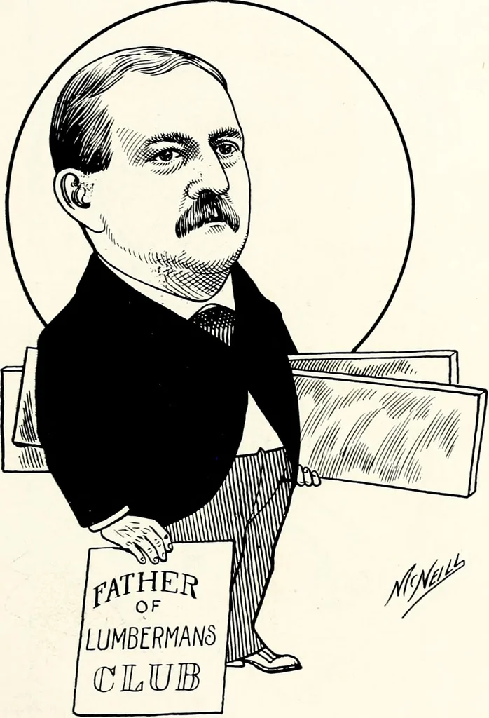 An illustration from A gallery of pen sketches in black and white of "Cincinnatians as we see 'em", 1905, leaf 36