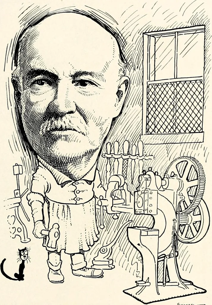 An illustration from A gallery of pen sketches in black and white of "Cincinnatians as we see 'em", 1905, leaf 362