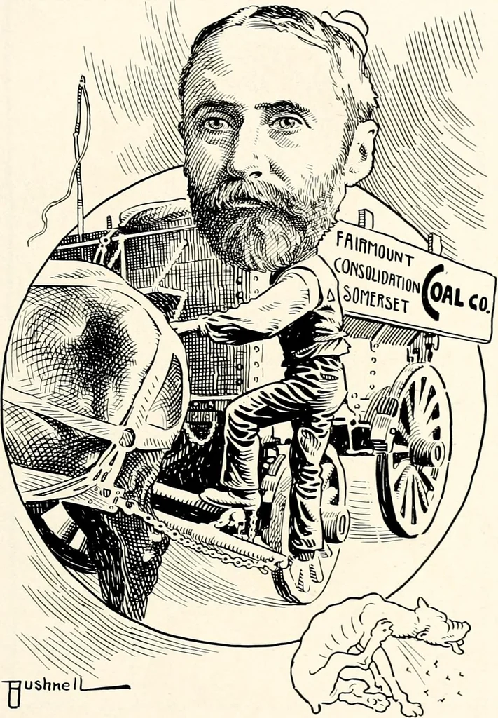 An illustration from A gallery of pen sketches in black and white of "Cincinnatians as we see 'em", 1905, leaf 364