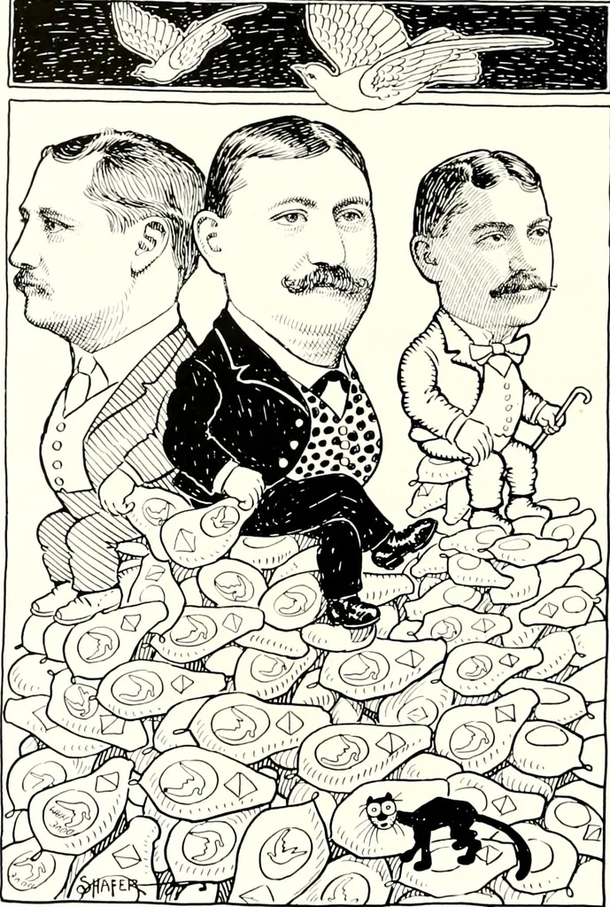 An illustration from A gallery of pen sketches in black and white of "Cincinnatians as we see 'em", 1905, leaf 369