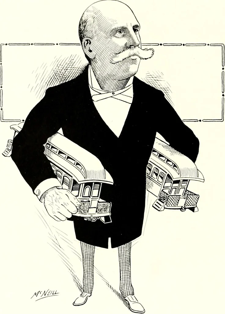 An illustration from A gallery of pen sketches in black and white of "Cincinnatians as we see 'em", 1905, leaf 393