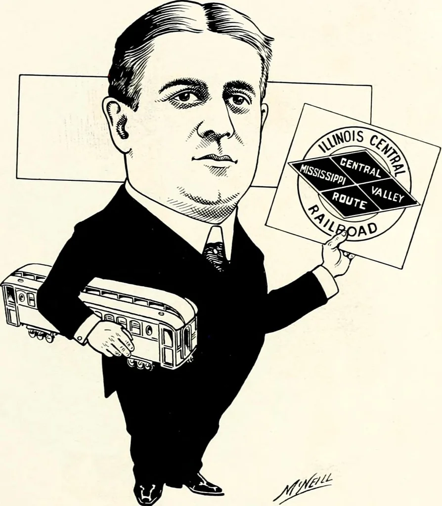 An illustration from A gallery of pen sketches in black and white of "Cincinnatians as we see 'em", 1905, leaf 40