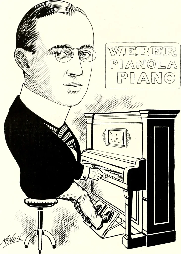 An illustration from A gallery of pen sketches in black and white of "Cincinnatians as we see 'em", 1905, leaf 403