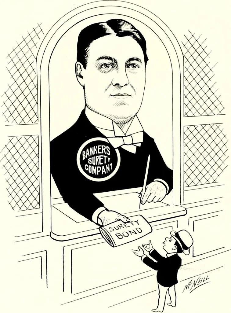 An illustration from A gallery of pen sketches in black and white of "Cincinnatians as we see 'em", 1905, leaf 405