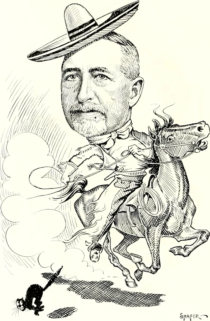 An illustration from A gallery of pen sketches in black and white of "Cincinnatians as we see 'em", 1905, leaf 41