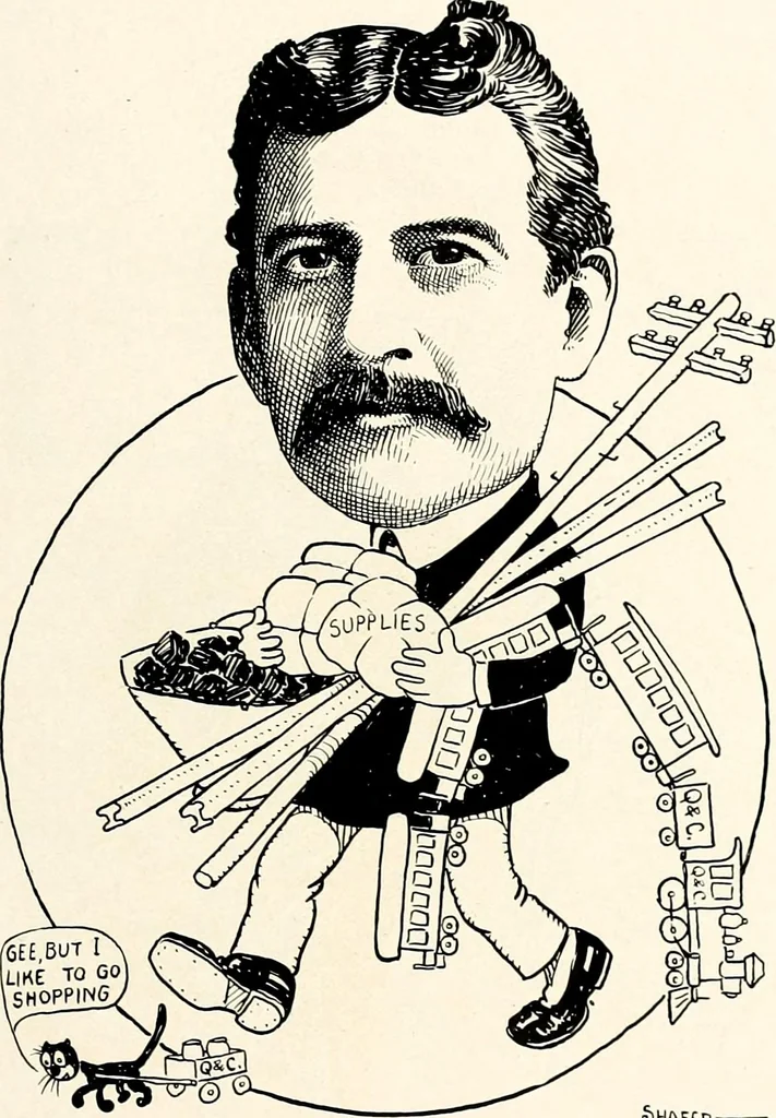 An illustration from A gallery of pen sketches in black and white of "Cincinnatians as we see 'em", 1905, leaf 416