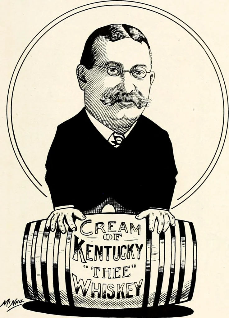 An illustration from A gallery of pen sketches in black and white of "Cincinnatians as we see 'em", 1905, leaf 422